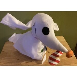 Tim Burton's NBC Animation Plush, Zero Flapping‎ Ears And Light Up Nose, NWT